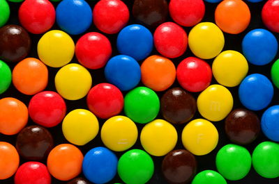 Full frame shot of multi colored candies