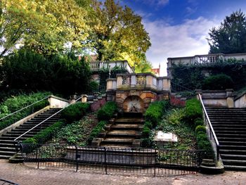 Steps leading to building