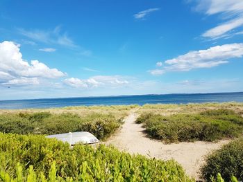 Scenic view of sea against sky