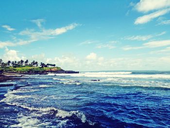 Scenic view of sea against sky