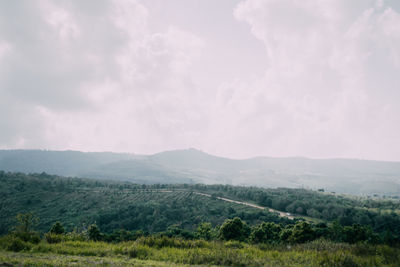 Scenic view of landscape against sky