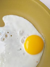 High angle view of breakfast in plate