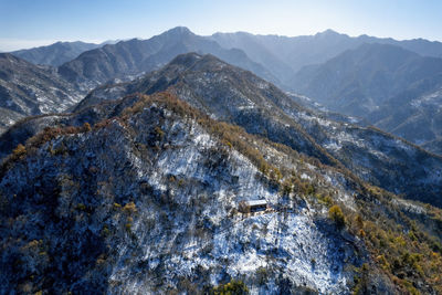 Tuanbiao mountain in qinling mountains, shaanxi province, china.