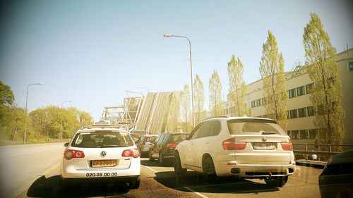 Train on road