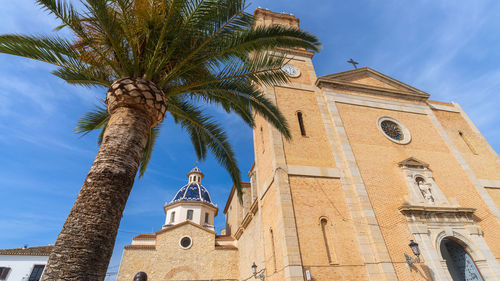 Low angle view of building against clear sky