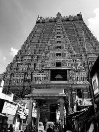 Low angle view of building against sky