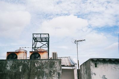 Low angle view of buildings against sky