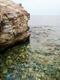 Rocks in sea