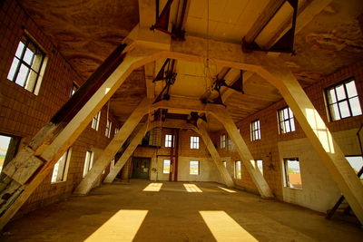 Interior of abandoned building