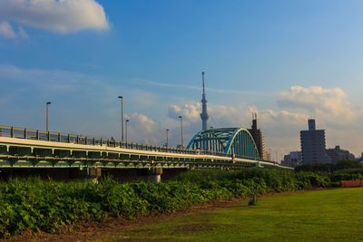 View of bridge against sky