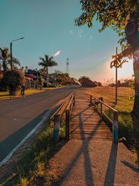 View of empty road against sky