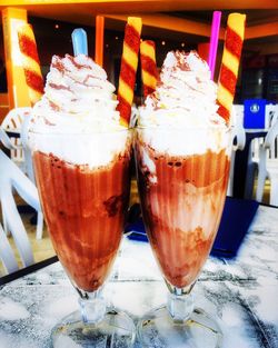 Close-up of served food