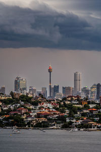 Cityscape against sky