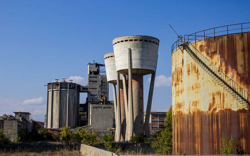 Abandoned buildings in power station factory