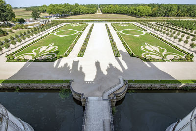 High angle view of a lake