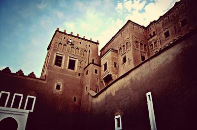 Low angle view of building against sky