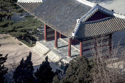 Built structure with trees in background