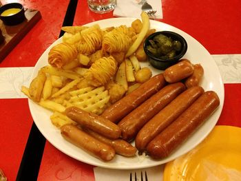 Close-up of food in plate
