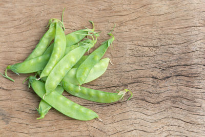 High angle view of vegetable on cutting board