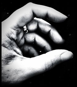 Close-up of cropped hand