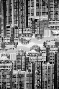 Digital composite image of buildings i city