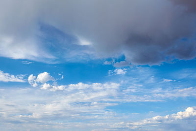 Low angle view of clouds in sky