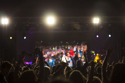 Crowd at music concert