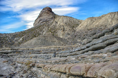 Rocks in the desert of tabernas, almería, spain