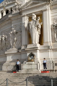 Statue in city