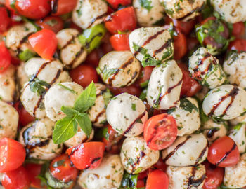 High angle view of vegetables