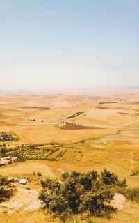 Scenic view of desert against sky