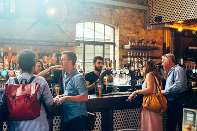 Group of people at restaurant