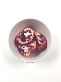 Close-up of food on white background