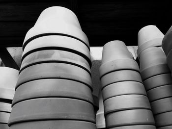 Close-up of stack of firewood