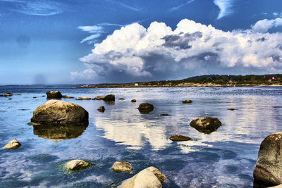 Scenic view of sea against sky