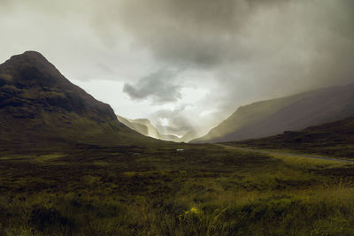 Scenic view of landscape against sky