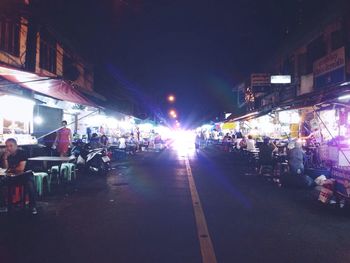 City street at night