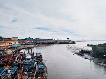 Beautiful scenery of jetty in kuala perlis