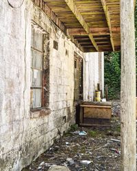 View of abandoned house