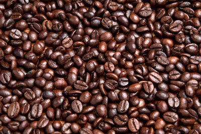 Full frame shot of coffee beans