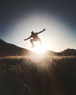 Sun shining through clouds