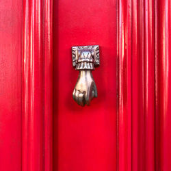 Close-up of closed door