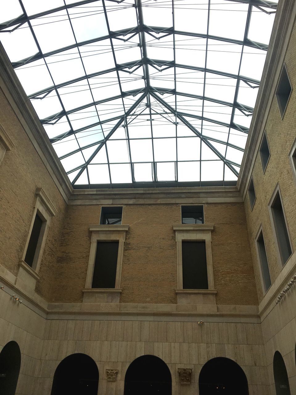 LOW ANGLE VIEW OF SKYLIGHT ON BUILDING