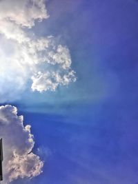 Low angle view of clouds in sky