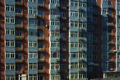 Low angle view of buildings in city