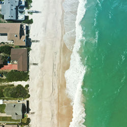 Panoramic view of beach and buildings