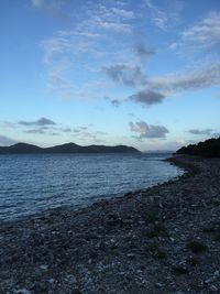 Scenic view of sea against sky