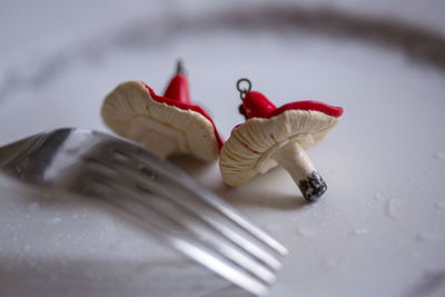 Close-up of dessert on table