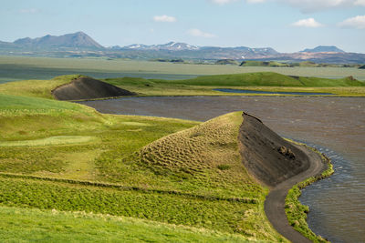 Scenic view of landscape against sky