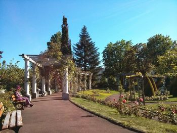 Built structure with trees in background